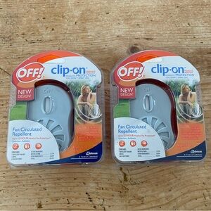 OFF! Clip On Mosquito Circulated Repellent Fan Starter Unit 2-Pack New